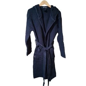 Onsen Supima Waffle Bath Robe Twilight Blue - Size Small New with Bag